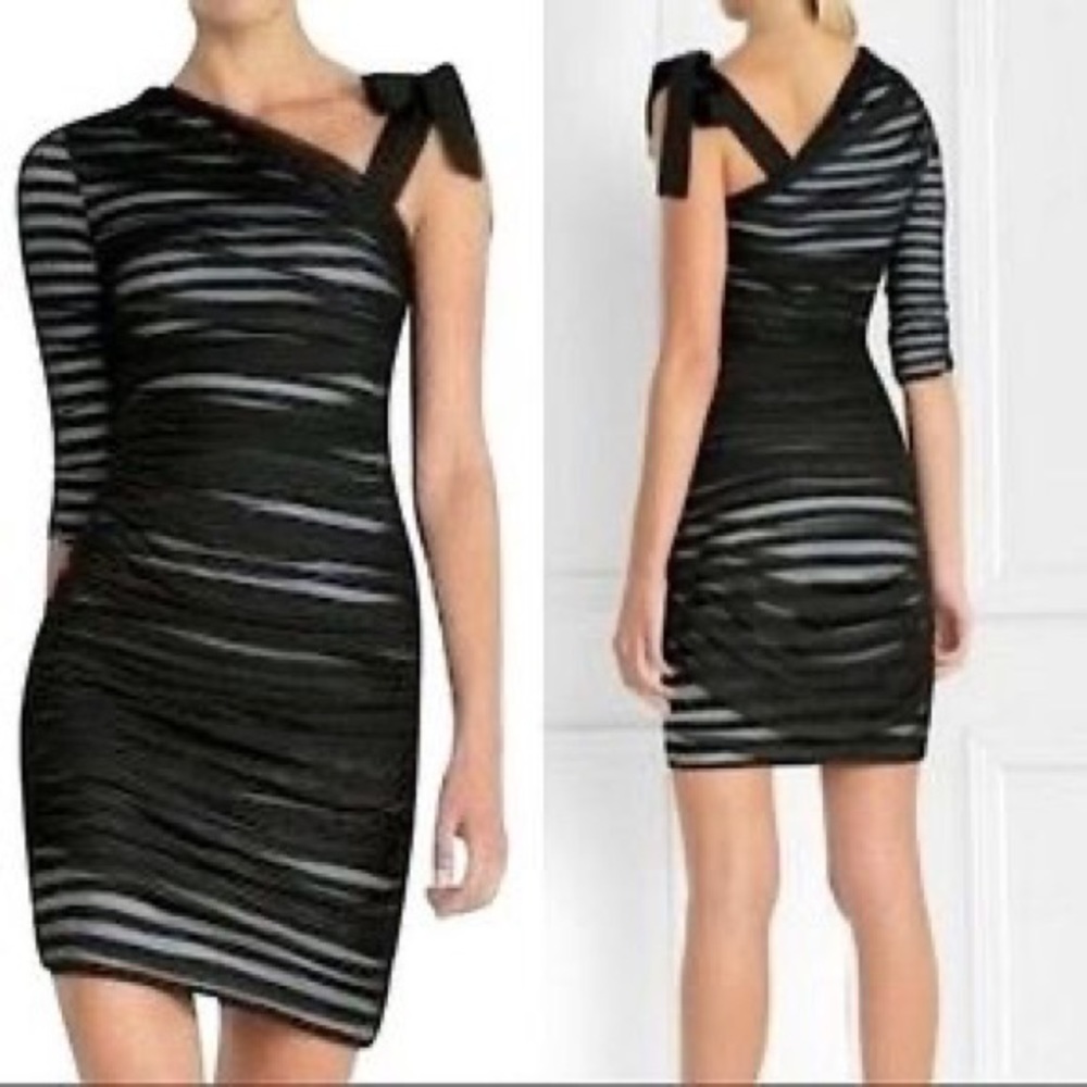 MBCBGMaxAzria One Shoulder Sheath Dress